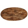Mesa de centro ovalada de teca maciza reciclada 120x60x30 cm de , Mesas de centro - Ref: Foro24-245417, Precio: 161,58 €, Des...
