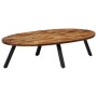 Mesa de centro ovalada de teca maciza reciclada 120x60x30 cm de , Mesas de centro - Ref: Foro24-245417, Precio: 161,58 €, Des...