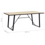 Mesa de comedor de MDF color roble 200x100x75 cm de , Mesas de cocina y de comedor - Ref: Foro24-281564, Precio: 260,73 €, De...