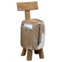 Taburete de madera maciza de teca marrón de , Taburetes y sillas plegables - Ref: Foro24-285206, Precio: 97,84 €, Descuento: %