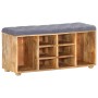 Banco de recibidor madera maciza de mango 100x35x47 cm de , Bancos para recibidores y almacenamiento - Ref: Foro24-285891, Pr...