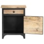 Mesita de noche de madera maciza de mango 40x30x50 cm de , Mesitas de noche - Ref: Foro24-289102, Precio: 94,00 €, Descuento: %