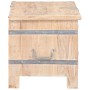 Baúl de madera maciza de acacia 90x40x40 cm de , Baúles de almacenamiento - Ref: Foro24-289638, Precio: 221,42 €, Descuento: %