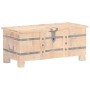 Baúl de madera maciza de acacia 90x40x40 cm de , Baúles de almacenamiento - Ref: Foro24-289638, Precio: 221,42 €, Descuento: %