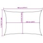 Toldo de vela HDPE rojo 160 g/m² 6x7 m de , Sombrillas - Ref: Foro24-311634, Precio: 65,13 €, Descuento: %