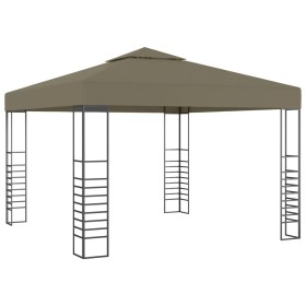 Carpa de jardín con tejado retráctil gris taupe 3x3m 180 g/m² de , Carpas y cenadores - Ref: Foro24-312228, Precio: 233,82 €,...