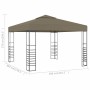 Carpa de jardín con tejado retráctil gris taupe 3x3m 180 g/m² de , Carpas y cenadores - Ref: Foro24-312228, Precio: 233,82 €,...