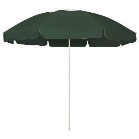 Sombrilla de playa verde 240 cm de , Sombrillas - Ref: Foro24-314713, Precio: 23,95 €, Descuento: %