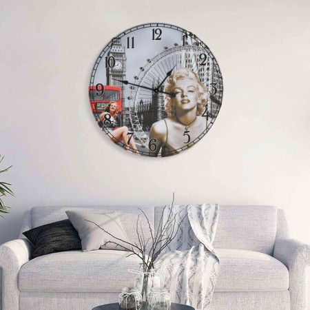 Reloj de pared vintage 60 cm de , Relojes de pared - Ref: Foro24-325180, Precio: 45,94 €, Descuento: %