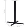 Pata de mesa de bistró hierro fundido negro 76x76x107 cm de , Patas para mesas - Ref: Foro24-325432, Precio: 106,43 €, Descue...