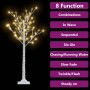 Árbol de Navidad LED blanco cálido sauce interior exterior 1,2m de , Arboles de navidad - Ref: Foro24-332952, Precio: 45,38 €...