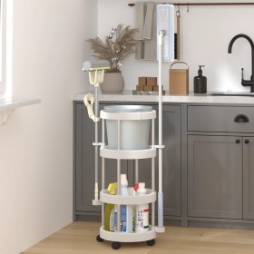 Carrito de limpieza con cesto de almacenaje aluminio de , Contenedores para almacenaje - Ref: Foro24-344379, Precio: 43,73 €,...