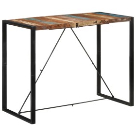 Mesa alta de bar madera maciza reciclada 140x70x110 cm de , Mesas de cocina y de comedor - Ref: Foro24-351719, Precio: 211,31...
