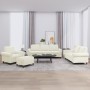 Juego de sofás con cojines 4 piezas terciopelo crema de , Sofás - Ref: Foro24-3202188, Precio: 770,18 €, Descuento: %