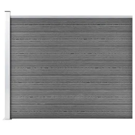 Graue WPC-Zaunplatte 175x146 cm von vidaXL, Zaunpaneele - Ref: Foro24-148983, Preis: 202,37 €, Rabatt: %