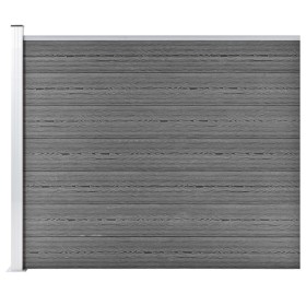 Panel de valla WPC gris 175x146 cm de vidaXL, Paneles de vallas - Ref: Foro24-148983, Precio: 179,67 €, Descuento: %