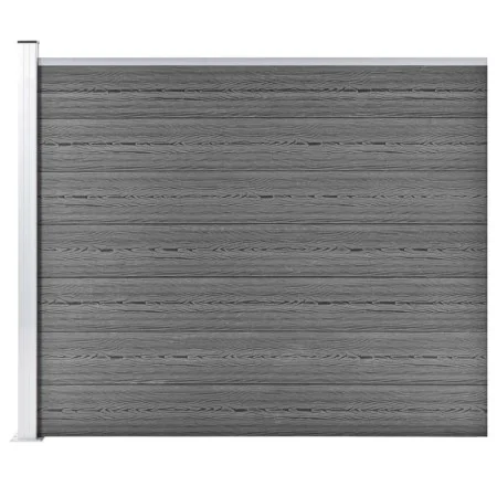 Panel de valla WPC gris 175x146 cm de vidaXL, Paneles de vallas - Ref: Foro24-148983, Precio: 202,37 €, Descuento: %
