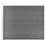 Panel de valla WPC gris 175x146 cm de vidaXL, Paneles de vallas - Ref: Foro24-148983, Precio: 202,37 €, Descuento: %