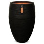 Capi Jarrón Nature Rib elegante Deluxe negro 45x72 cm de , Maceteros y jardineras - Ref: Foro24-434834, Precio: 189,41 €, Des...