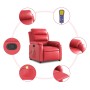 Sillón de masaje reclinable cuero sintético rojo de , Sillones - Ref: Foro24-373498, Precio: 220,74 €, Descuento: %