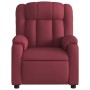 Sillón de masaje reclinable de tela color vino tinto de , Sillones - Ref: Foro24-373589, Precio: 239,34 €, Descuento: %