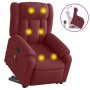 Sillón reclinable de masaje elevable tela rojo tinto de , Sillones - Ref: Foro24-3205331, Precio: 298,11 €, Descuento: %