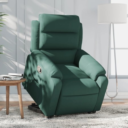 Sillón reclinable elevable terciopelo verde oscuro de , Sillones - Ref: Foro24-3205094, Precio: 282,86 €, Descuento: %