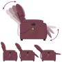 Sillón reclinable de masaje eléctrico tela morado de , Sillones - Ref: Foro24-3204819, Precio: 241,02 €, Descuento: %
