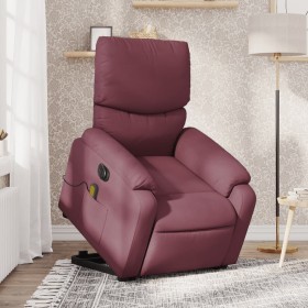 Sillón de masaje eléctrico reclinable elevable tela morado de , Sillones - Ref: Foro24-3204867, Precio: 308,83 €, Descuento: %