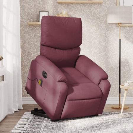 Sillón de masaje eléctrico reclinable elevable tela morado de , Sillones - Ref: Foro24-3204867, Precio: 308,83 €, Descuento: %