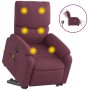 Sillón de masaje eléctrico reclinable elevable tela morado de , Sillones - Ref: Foro24-3204867, Precio: 308,83 €, Descuento: %