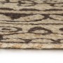 Alfombra de yute tejida a mano estampado marrón oscuro 150 cm de , Alfombras - Ref: Foro24-133706, Precio: 64,34 €, Descuento: %