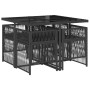Set de muebles jardín 5 pzas con cojines ratán sintético negro de , Conjuntos de jardín - Ref: Foro24-3210895, Precio: 264,58...
