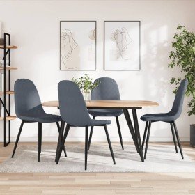 Sillas de comedor 4 unidades terciopelo gris oscuro en Sillas de comedor | Comprar online en Foru.es