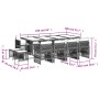 Set comedor de jardín con cojines 13 pzas ratán sintético negro de , Conjuntos de jardín - Ref: Foro24-3210978, Precio: 671,5...