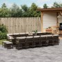 Set de muebles jardín 17 pzas y cojines ratán sintético marrón de , Conjuntos de jardín - Ref: Foro24-3211005, Precio: 939,75...