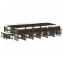 Set de muebles jardín 17 pzas y cojines ratán sintético marrón de , Conjuntos de jardín - Ref: Foro24-3211005, Precio: 939,75...
