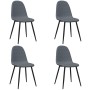 Sillas de comedor 4 unidades terciopelo gris oscuro en Sillas de comedor | Comprar online en Foru.es