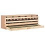 Ponedero para gallinas 5 compartimentos madera pino 117x33x38cm de vidaXL, Incubadoras de huevos - Ref: Foro24-170660, Precio...