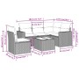 Set sofás de jardín 6 piezas y cojines ratán sintético marrón de , Sofás modulares de exterior - Ref: Foro24-3251320, Precio:...