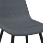 Sillas de comedor 4 unidades terciopelo gris oscuro en Sillas de comedor | Comprar online en Foru.es