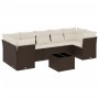 Set sofás de jardín 8 piezas y cojines ratán sintético marrón de , Conjuntos de jardín - Ref: Foro24-3249132, Precio: 532,53 ...