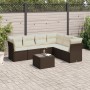 Juego de sofás de jardín 7 piezas con cojines ratán PE marrón de , Conjuntos de jardín - Ref: Foro24-3249532, Precio: 443,89 ...