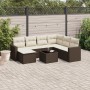 Set sofás de jardín 8 piezas y cojines ratán sintético marrón de , Sofás modulares de exterior - Ref: Foro24-3251650, Precio:...