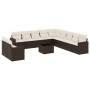 Set de sofás de jardín y cojines 12 pzas ratán sintético marrón de , Conjuntos de jardín - Ref: Foro24-3219193, Precio: 804,8...