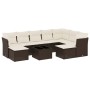 Set de sofás de jardín 10 pzas y cojines ratán sintético marrón de , Conjuntos de jardín - Ref: Foro24-3250422, Precio: 611,5...