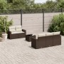 Set sofás de jardín 6 piezas y cojines ratán sintético marrón de , Conjuntos de jardín - Ref: Foro24-3218693, Precio: 407,13 ...