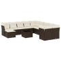 Set de sofás de jardín y cojines 12 pzas ratán sintético marrón de , Conjuntos de jardín - Ref: Foro24-3250462, Precio: 769,2...