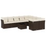 Set de sofás de jardín 10 pzas y cojines ratán sintético marrón de , Conjuntos de jardín - Ref: Foro24-3250022, Precio: 641,4...