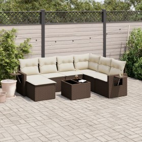 Set sofás de jardín 8 piezas y cojines ratán sintético marrón de , Conjuntos de jardín - Ref: Foro24-3252850, Precio: 500,44 ...